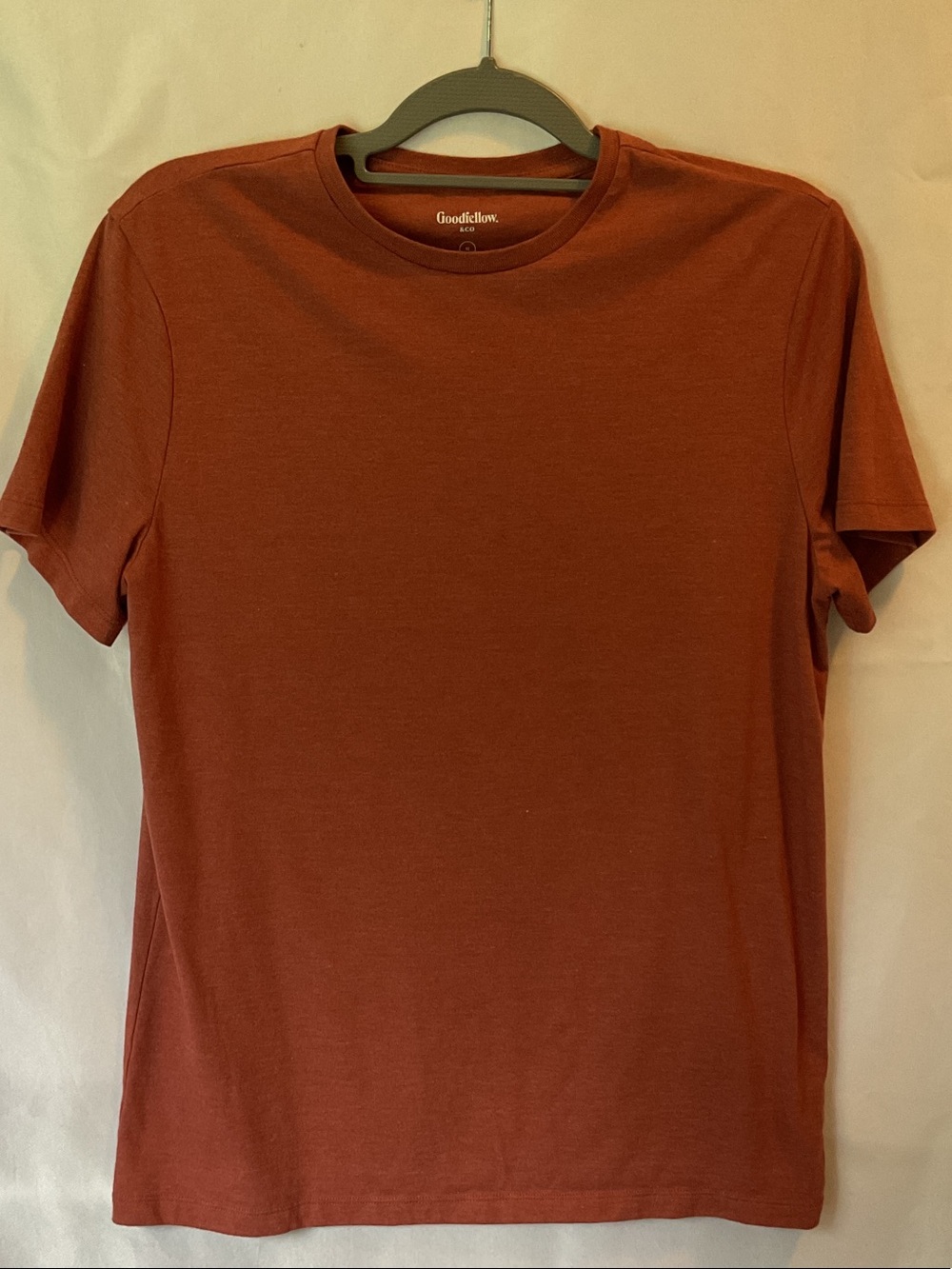 Goodfellow & Co Men's Short-Sleeve Crew Neck T-Shirt in Rust Orange